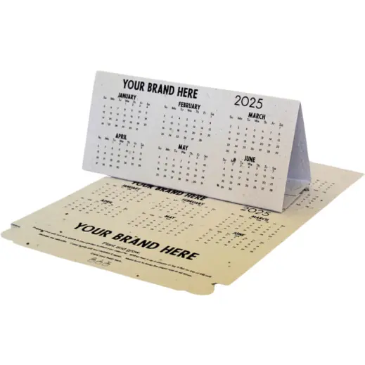 Plantable Paper Tent Calendar Flat